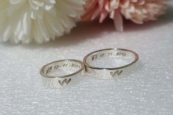 Gifts for Couples Personalized Promise Rings for Palestine | Ubuy