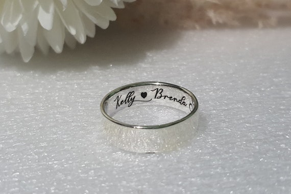 Hidden Name Ring - Personalized Ring With Name Inside