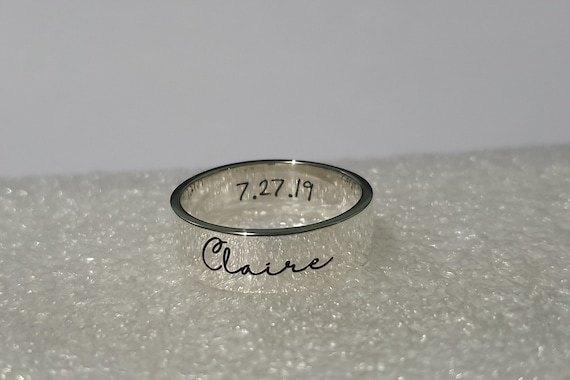 Personalized Name Rings - Create Custom Name Engraved Rings | Zestpics