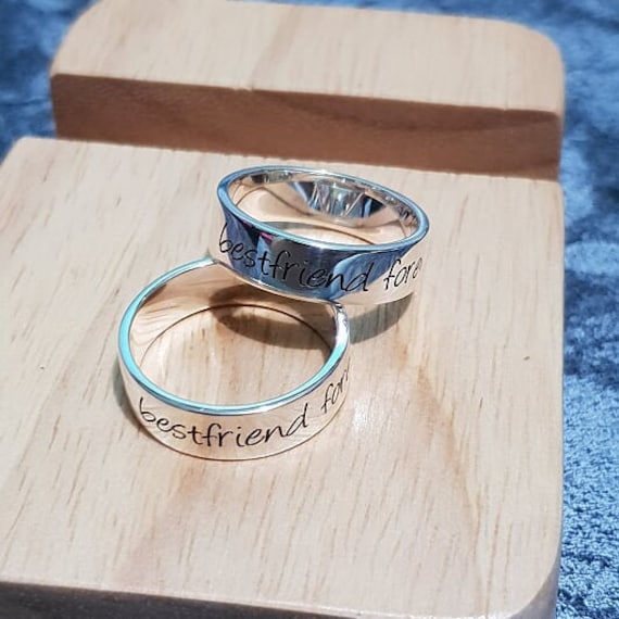 Best friend rings | Best friend rings, Friend jewelry, Friend rings