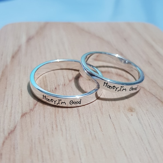 Personalized Heart Matching Couple Promise Rings | Matching couple rings, Couples  ring set, Promise rings for couples