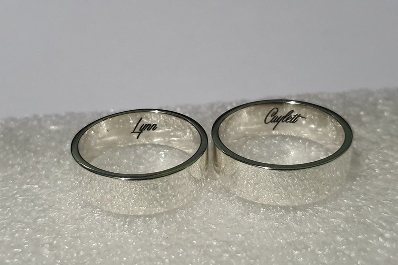 personalize INSIDE ENGRAVED RING for men custom engraved thumb ring sterling silver couple promise ring engrave inside hidden engrave ring