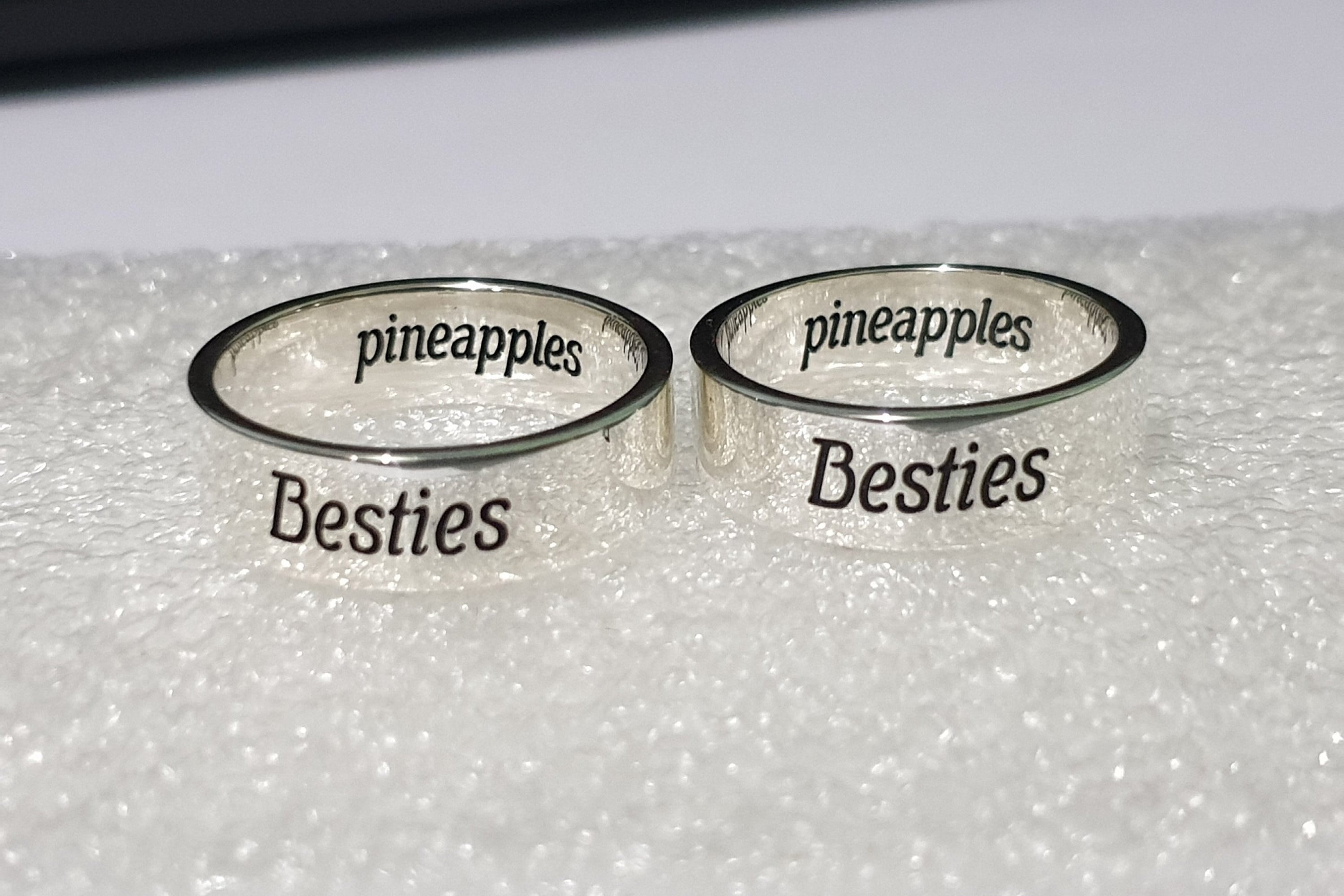 Best friend rings for 2 sterling silver deals