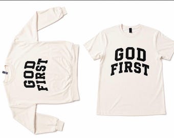 God First Shirt | Christian T-Shirt | Faith Based Apparel | Minimalist Christian Tee | Church Shirt | Unisex Religious Gift