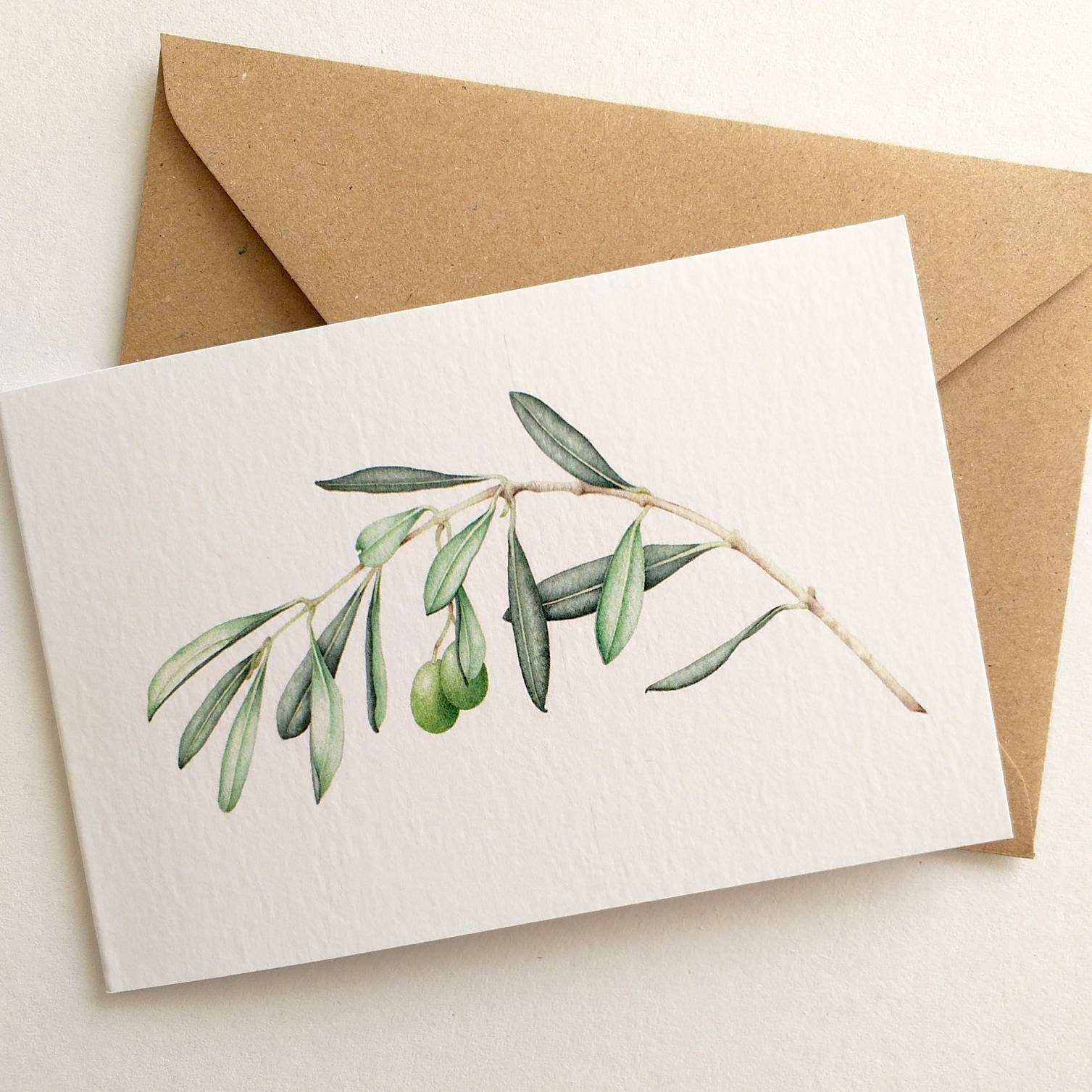 POSTKARTE KARTE OLIVENBAUM Gru karte Jubil um Druck Olivenzweig postkarte-karte-olivenbaum-gru-karte-jubil-um-druck-olivenzweig