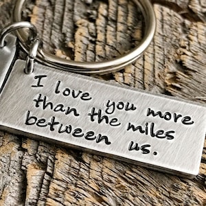 Long Distance Relationship Gift Boyfriend Gift Girlfriend Gift Going Away Gift Best Friends Gift State Keychain Long Distance Boyfriend Gift image 2