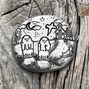 Halloween-Geschenk, Halloween-Hochzeit, Halloween-Jubiläumsgeschenk, Halloween-Verlobung, gotisches Verlobungsgeschenk, Sarg-Schlüsselbund, gotisches Paar