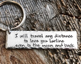 Long distance boyfriend Gift, Long Distance Boyfriend Gift, To the moon gift idea, Drive Safe Keychain, Long Distance Relationship, Moving