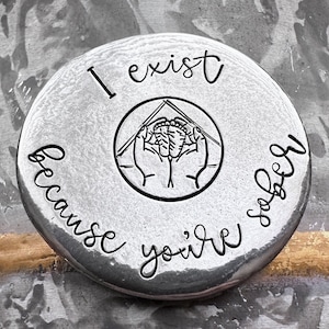 Cadeau de sobriété pour papa, cadeau de sobriété pour maman, cadeau d&#39;un enfant, papa sobre, maman sobre, pièce de sobriété, jeton de naissance, récupération, faire-part de bébé