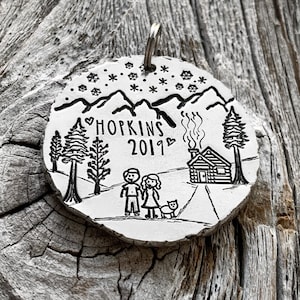 Family keychain, family gift, stick figure family, family portrait, personalized keychain, customized gift, new cabin, camping, outdoors
