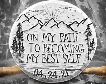 Personalized Sobriety Gift, Recovery Gift, Sobriety Coin, Recovery Coin, Chip, Medallion, Token