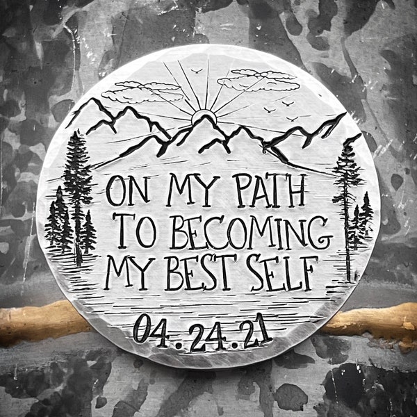 Personalized Sobriety Gift, Recovery Gift, Sobriety Coin, Recovery Coin, Chip, Medallion, Token