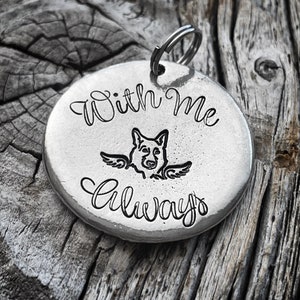 German Shepherd memorial, Shepherd memorial, in loving memory, pet loss, loss of dog, German Shepherd gift, German Shepherd keychain