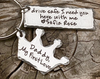 Drive Safe Keychain, Daddy Daughter Gift, Gift from daughter, Gift for dad from daughter, Daughter Gift, Father Daughter, Fathers Day gift
