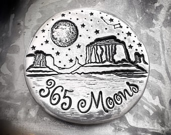 Custom Handmade Sobriety Coin 1 Year Sober Personalized