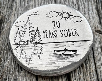 Sobriety, Narcotics Sobriety Token Coin, Alcoholic Sobriety Gift, Sobriety Gift for him for her, Sobriety Keychain, Sober Chip, 1 Year Sober