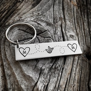 Zeichensprache Geschenk, Amerikanische Gebärdensprache Geschenk, ASL Geschenk, Ich liebe dich Geschenk, Valentinstag Geschenk, Freund Freundin Geschenk, Initialen
