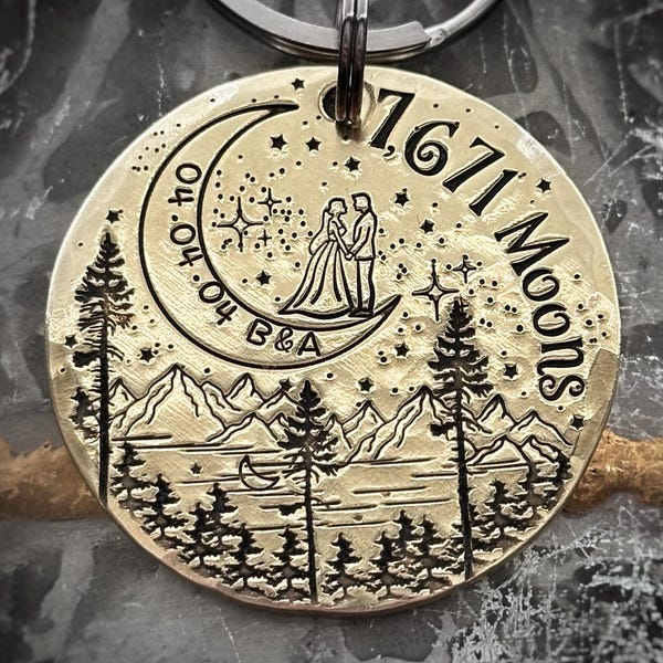 Personalized 21 Year Anniversary Gift, Traditional Brass 21 Year Gift for Husband, 21st Anniversary gift for Wife, 21 Years, Unique Gift