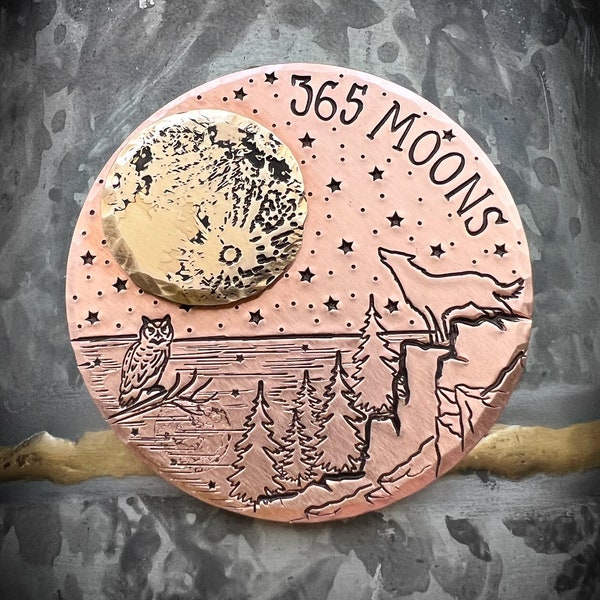 Copper and Bronze Sobriety Token, Sobriety Chip, Sobriety Coin, Alcoholic Sobriety Gift, Sobriety Gift for him for her, Recovery Gift Dad