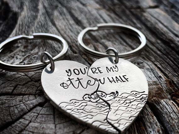 Half heart best sale keyring