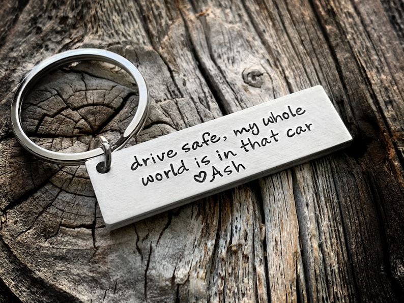 Drive Safe Keychain Drive Safe I Need You Here With Me My Etsy