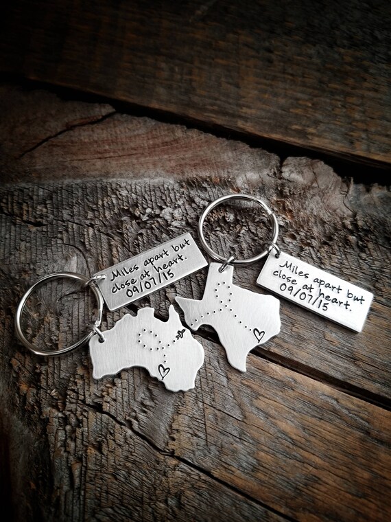 Long distance friendship gift home keychain Bestie Gift state keychain miss your face keychain long distance relationship Pilot Gift