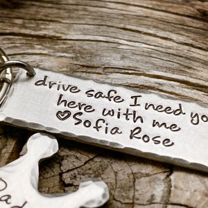 Drive Safe Keychain, Daddy Daughter Gift, Gift from daughter, Gift for dad from daughter, Daughter Gift, Father Daughter, Fathers Day gift image 3