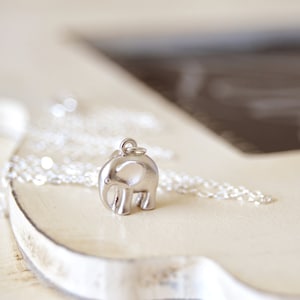 Mothers day jewelry, mothers day necklace, mothers day gift for grandma, gift for grandma, elephant necklace, rose gold elephant necklace image 3