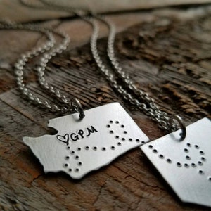 Custom State Jewelry State Necklace