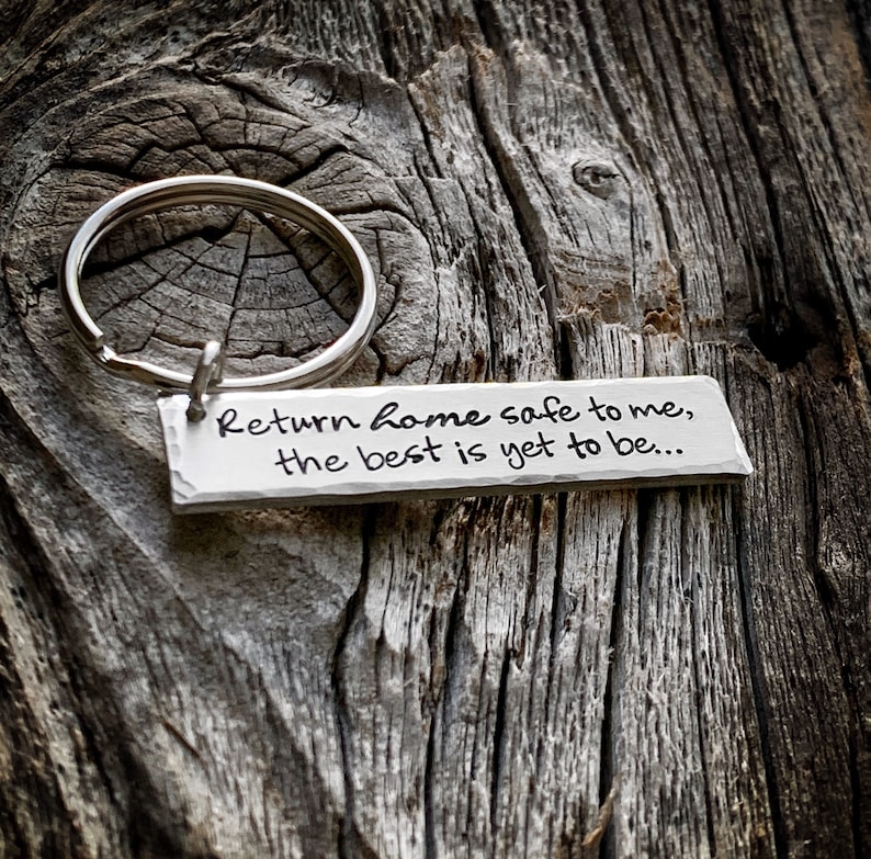 Drive Safe Keychain Truck driver gift Return Home safe gift Etsy