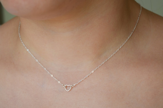 Floating Heart Charm or Pendant Sterling Silver, Made in the USA Floating Heart Charm or Pendant Sterling Silver, Made in the USA