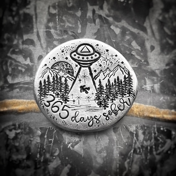 Personalized Sobriety Coin, Sobriety Chip, Sober, Sobriety Gift