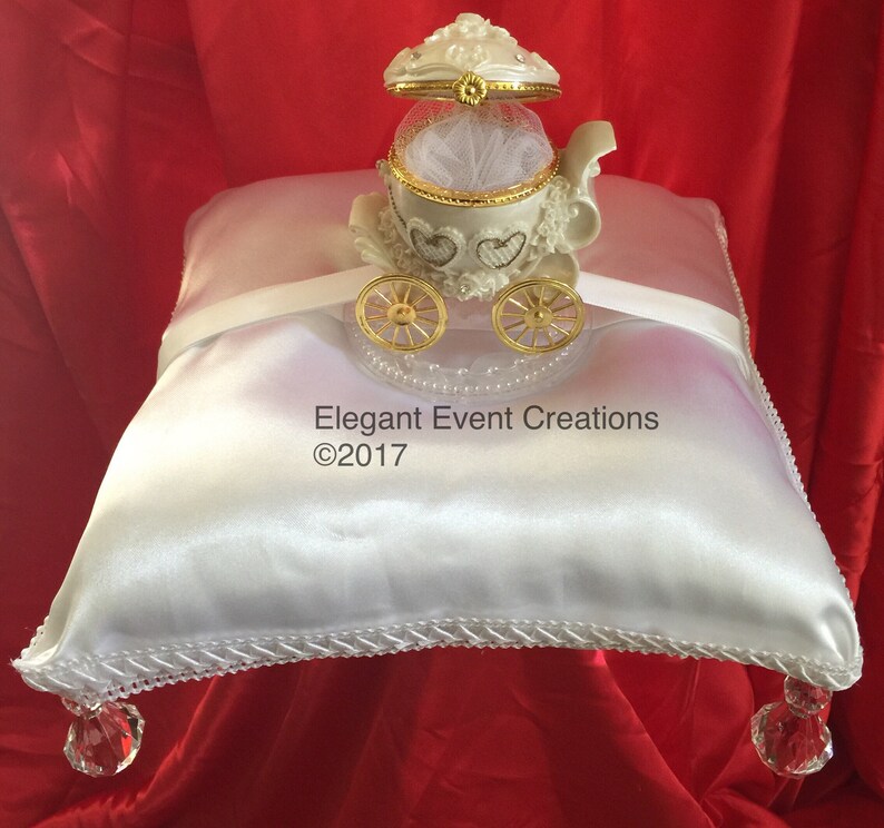 Cinderella Carriage Ring Bearer Pillow Etsy