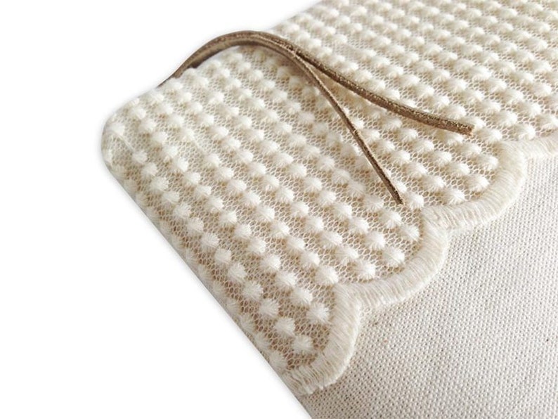 Clutch, Canvas Natur mit Spitze Nr. 11 Bild 3