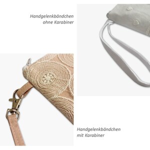 Clutch, Wildlederimitat grau mit Spitze Nr. 1 Bild 6