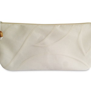 Clutch, Ivory mit transparentem Muster Bild 1