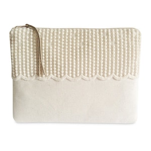 Clutch, Canvas Natur mit Spitze Nr. 11 Bild 1