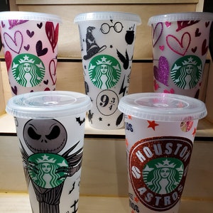Harry Potter Color Changing Cups/ Hogwarts/ Venti cups/ Starbucks
