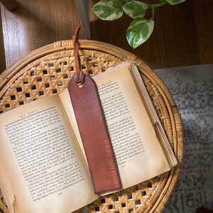 Personalized Leather Bookmark / Handmade Bookmark / Personalized Bookmark / Custom Name Bookmark / Best Friend Gift image 3