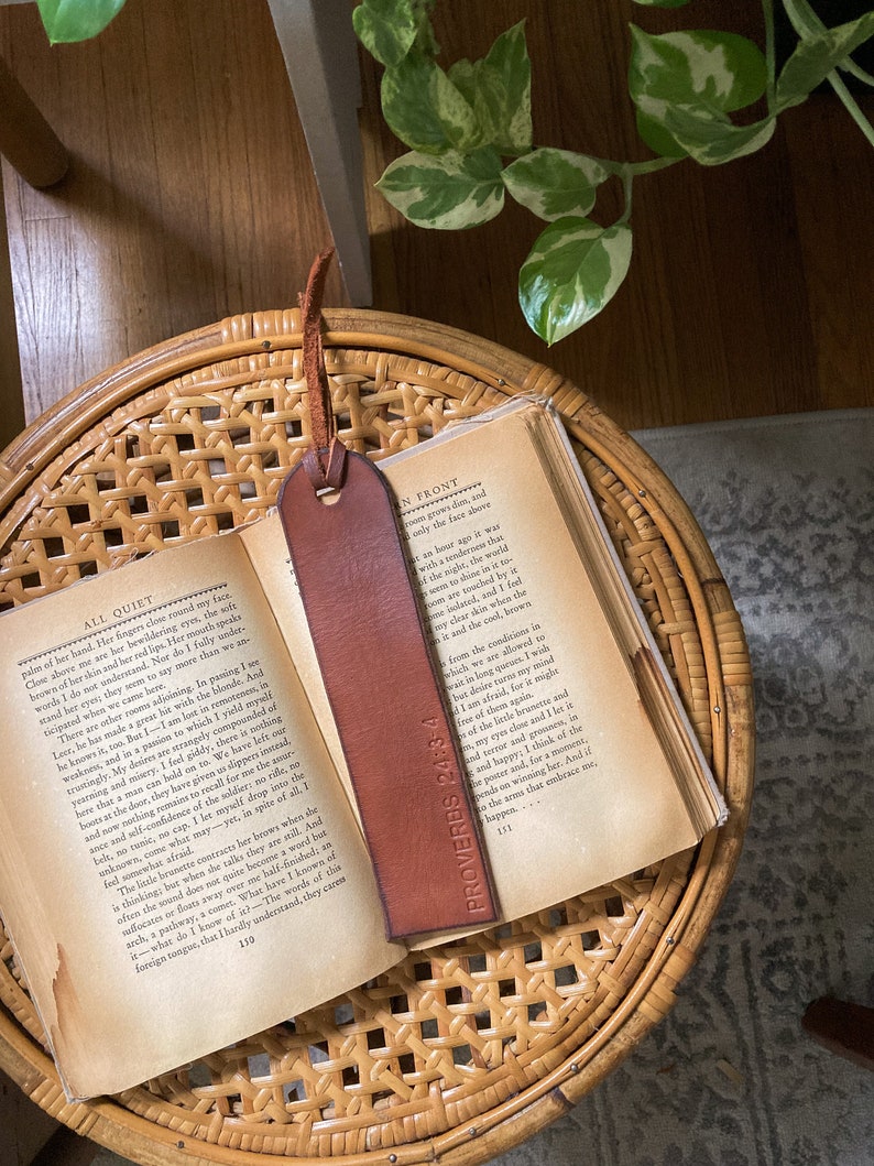 Personalized Leather Bookmark / Handmade Bookmark / Personalized Bookmark / Custom Name Bookmark / Best Friend Gift image 3