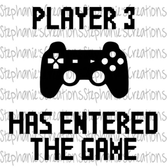 Download Free Player 3 Has Entered The Game Controller Baby Svg Etsy SVG Cut Files