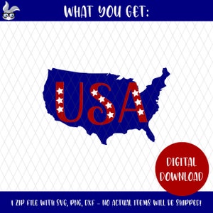 USA SVG || PNG || Printable