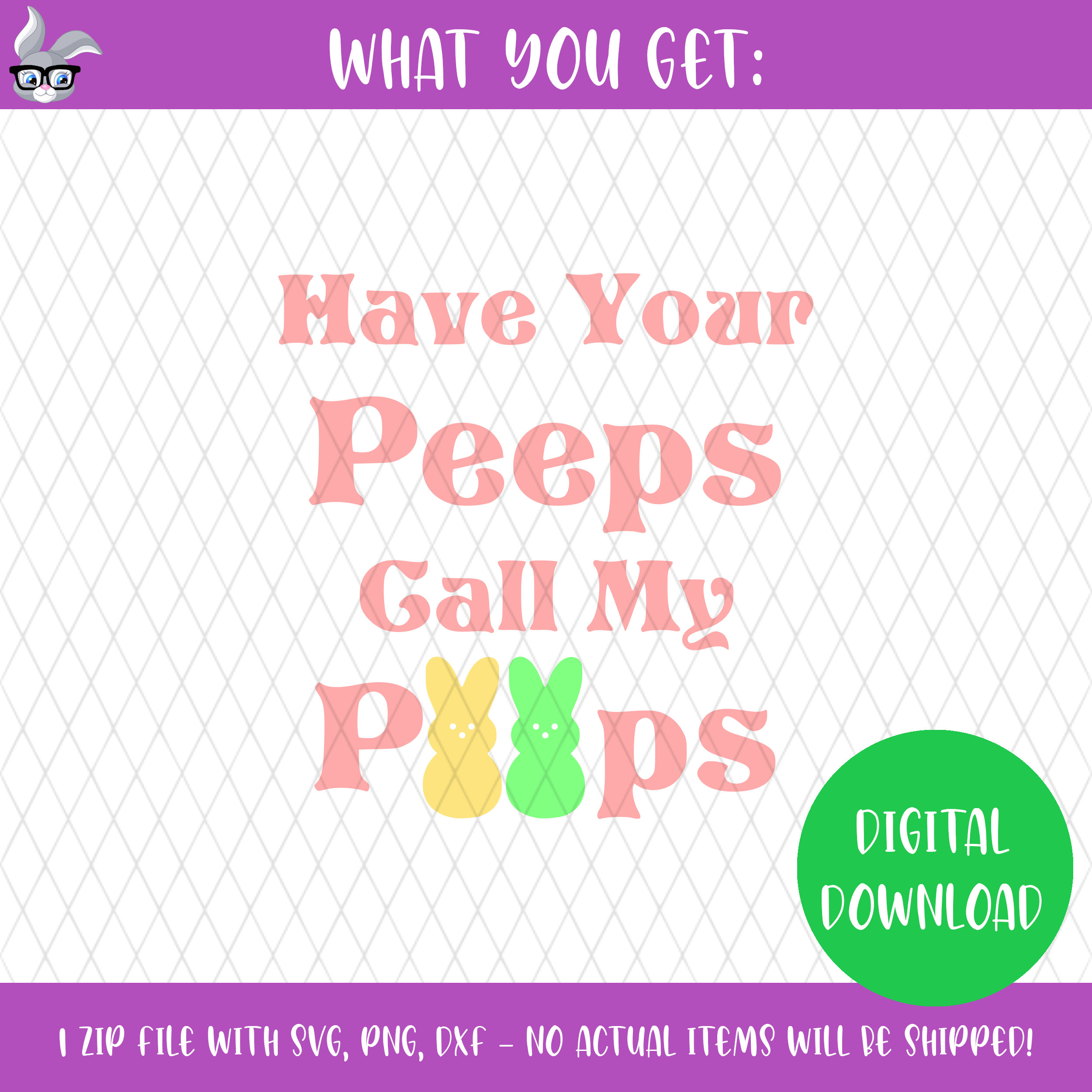 Have Your Peeps Call My Peeps Easter SVG PNG | Etsy