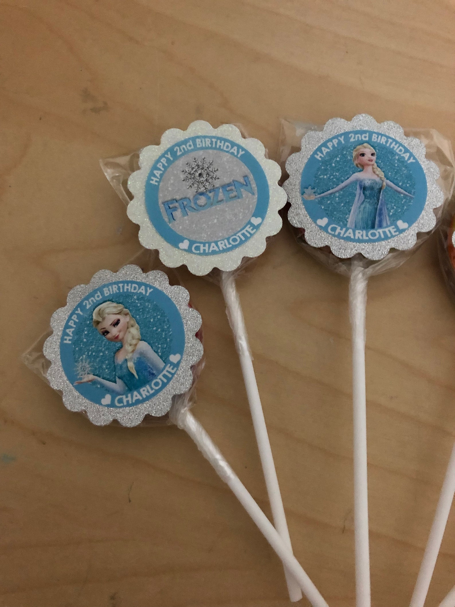 Custom lollipops frozen lollipops frozen party favours Etsy
