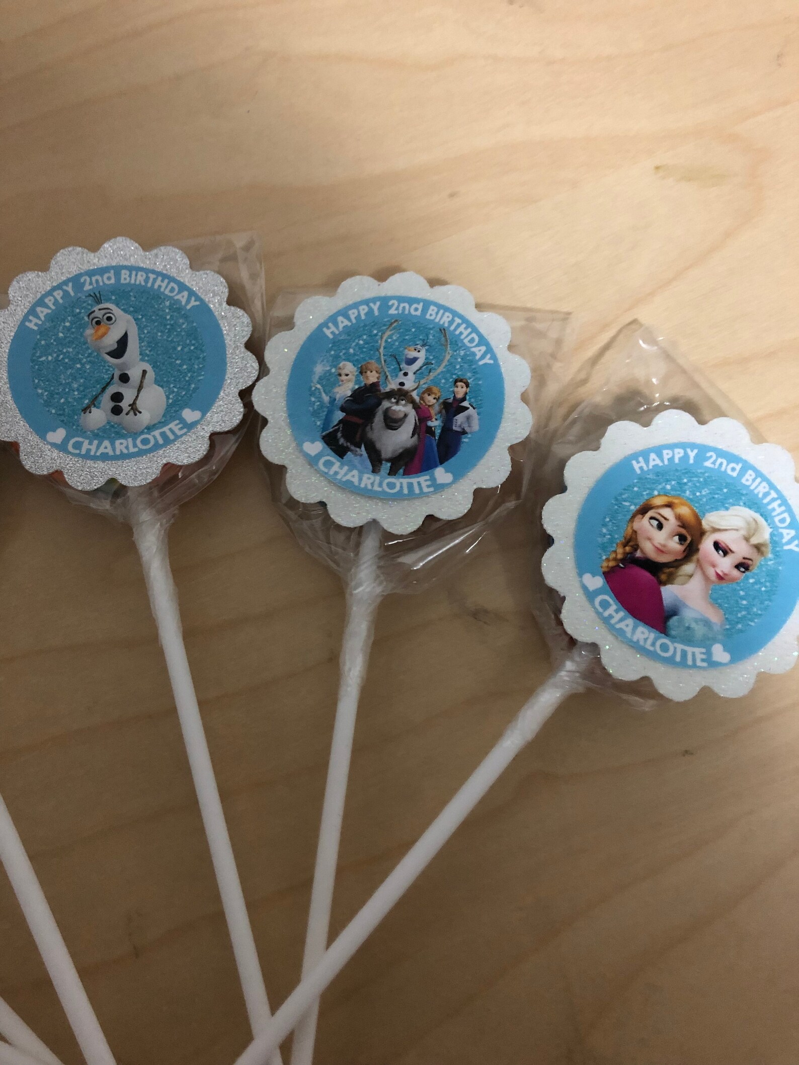 Custom lollipops frozen lollipops frozen party favours Etsy