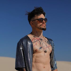 MAGICIAN Kimono Cardigan | Burning Man | Kimono | Outwear for Men | Cape | Festival Outfit | Party Wear | Playa Jacket | Boho Coats