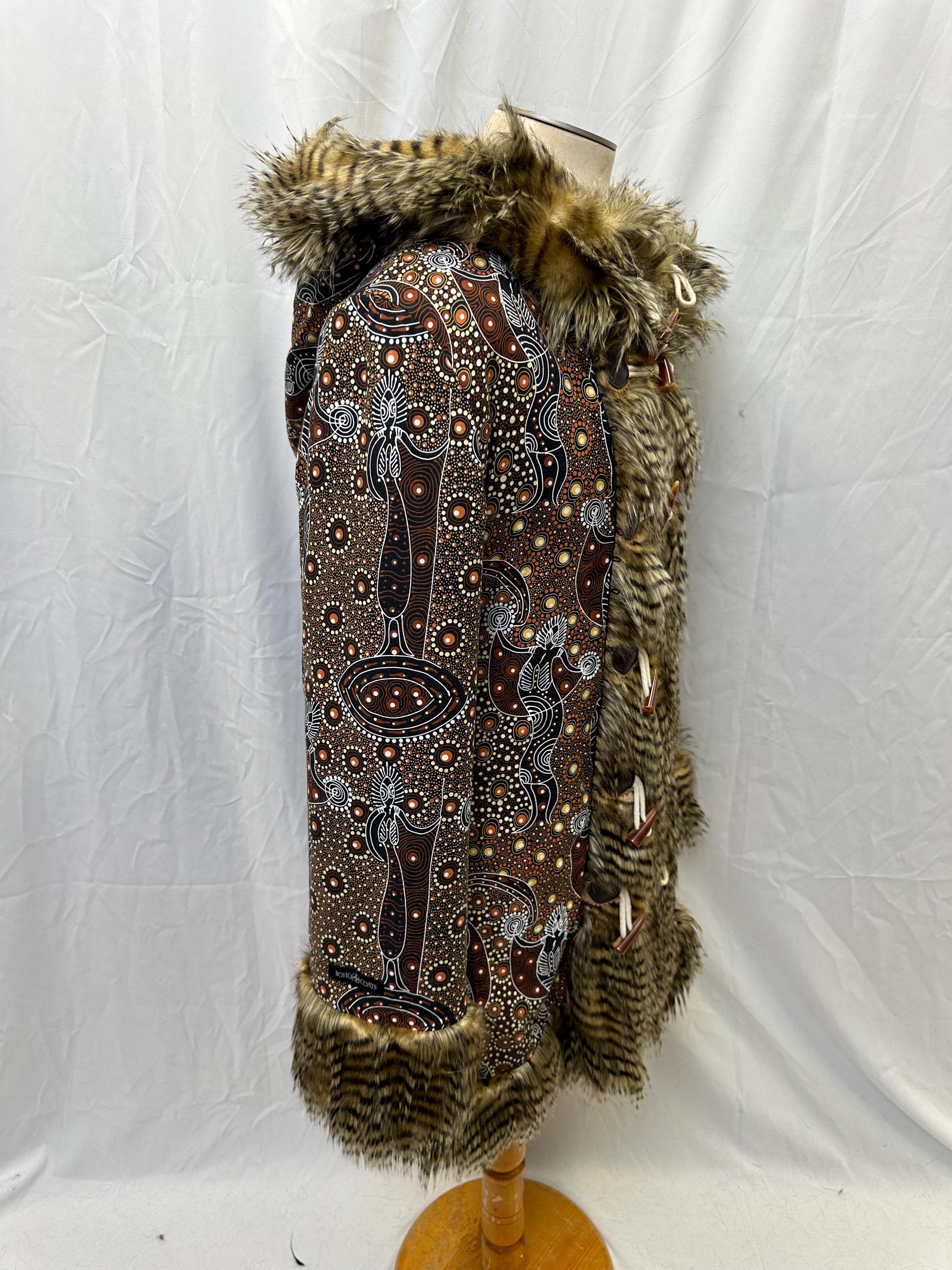 Master of Spirits - Ready to Ship- Faux Fur Hooded Coat