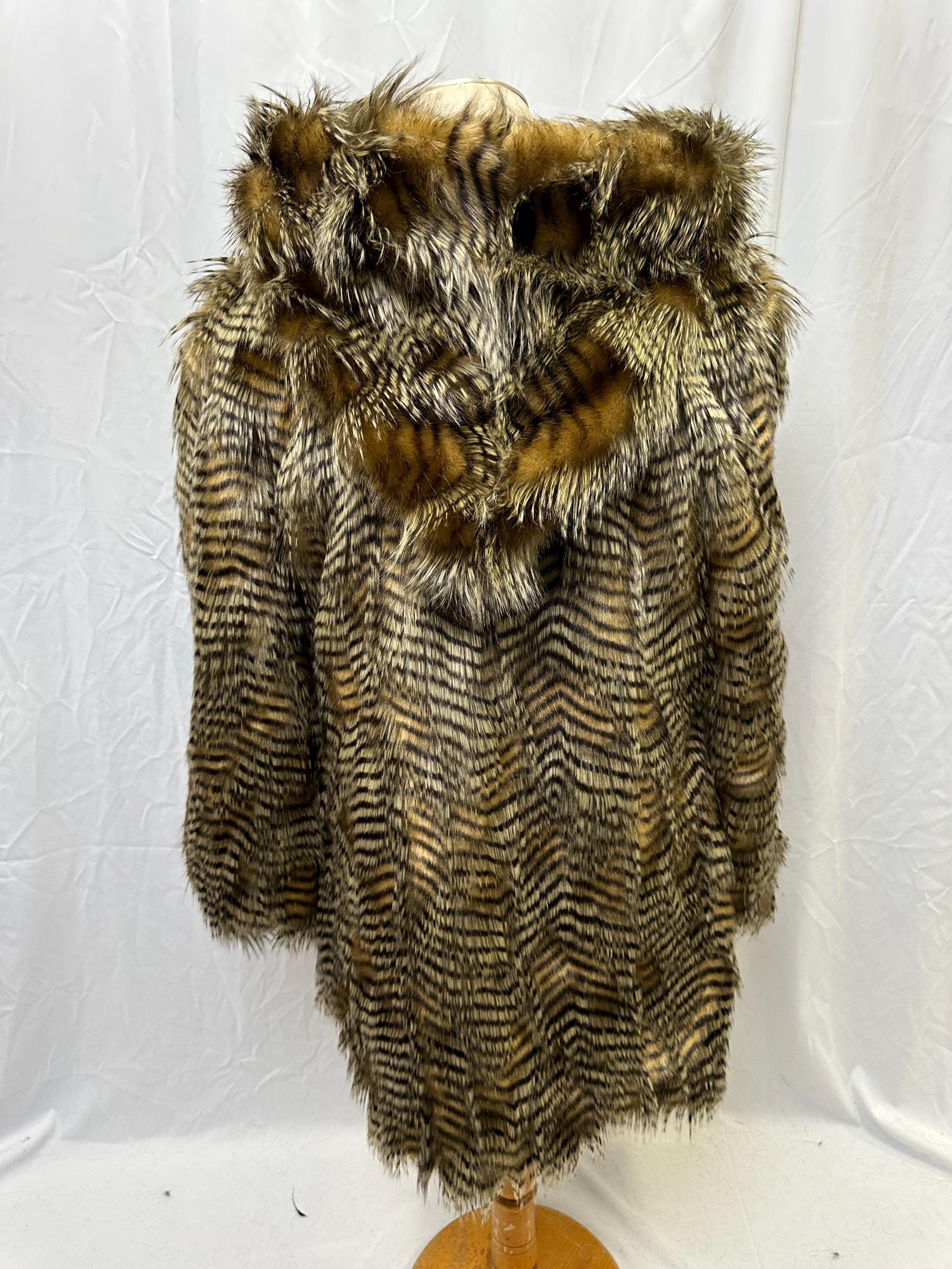 Master of Spirits - Ready to Ship- Faux Fur Hooded Coat