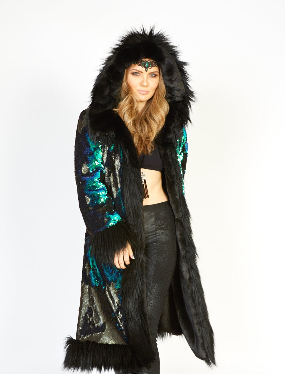 Disco Queen Faux Fur Coat