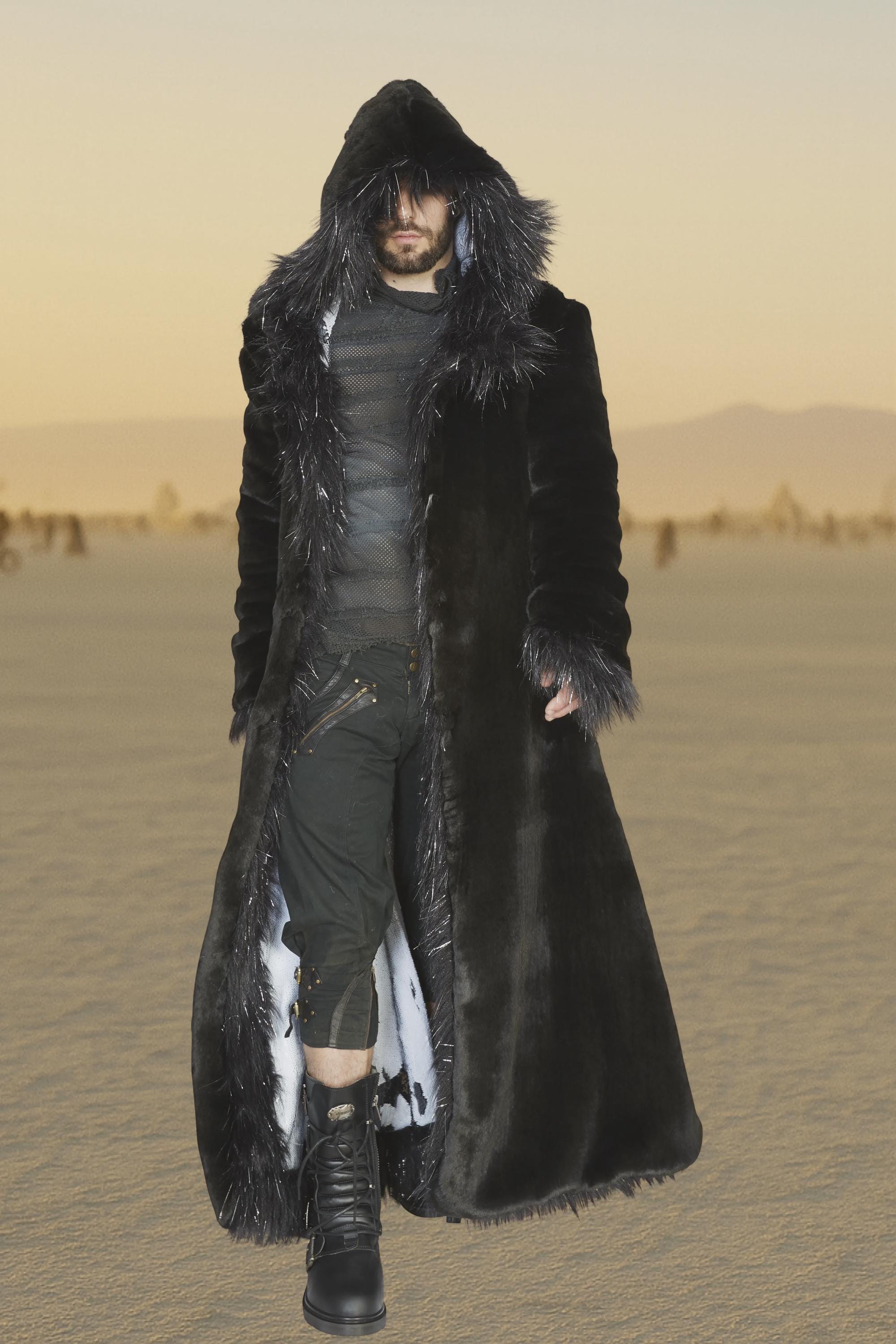 Always Classy Reversible Faux Fur Coat | Burning Man Playa Jacket